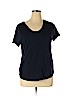 Ann Taylor 100% Cotton Blue Short Sleeve T-Shirt Size XL - photo 1