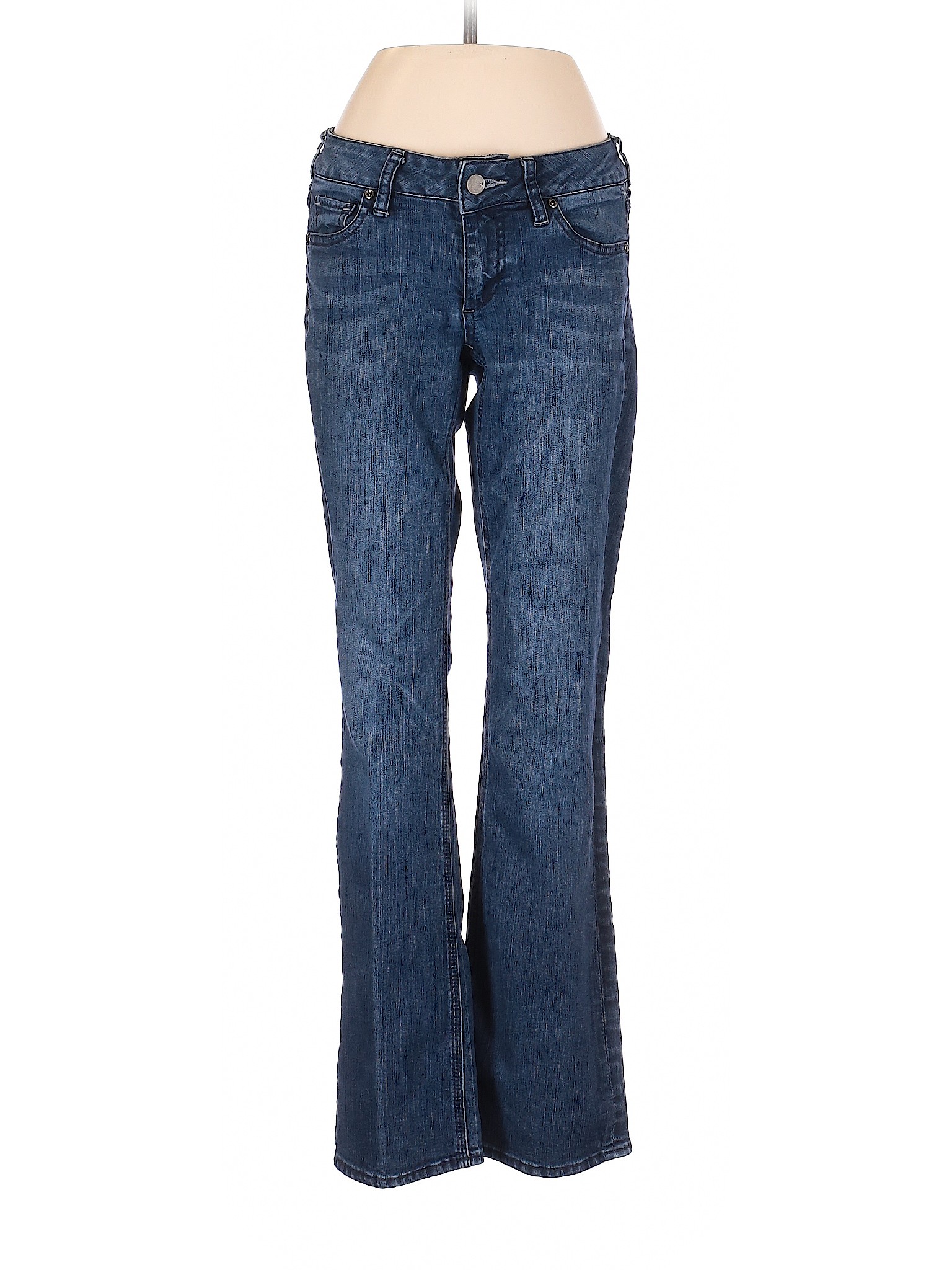 New York & Company Solid Blue Jeans Size 0 - 92% off | thredUP