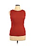 Eva Mendes by New York & Company Orange Sleeveless Top Size XXL - photo 1