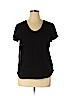 Ann Taylor LOFT 100% Cotton Black Short Sleeve T-Shirt Size XL - photo 1