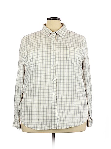 Basic Editions Long Sleeve Button-Down Shirt (view 1)