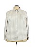 Basic Editions 100% Cotton White Long Sleeve Button-Down Shirt Size 3X - photo 1