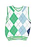 The Children's Place 100% Cotton Argyle Green Sweater Vest Size 3T - photo 1