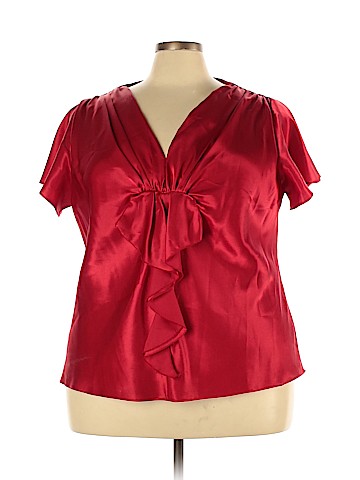 Lane Bryant Outlet Short Sleeve Blouse (view 1)