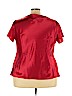 Lane Bryant Outlet 100% Polyester Red Short Sleeve Blouse Size 26 - photo 2