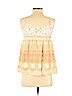 Juicy Couture 100% Cotton Tan Sleeveless Blouse Size 4 - photo 2