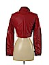 rue21 100% Polyurethane Red Faux Leather Jacket Size S - photo 2