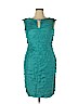 London Times 100% Polyester Teal Casual Dress Size 14 - photo 1