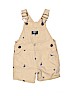 OshKosh B'gosh 100% Cotton Tan Overall Shorts Size 9-12 mo - photo 1