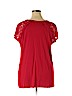 St. John's Bay Red Short Sleeve Top Size 1X - photo 2