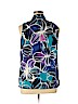 Jones New York Signature 100% Cotton Blue Sleeveless Blouse Size 1X - photo 2
