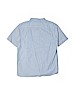Gap Kids 100% Cotton Solid Blue Short Sleeve Button-Down Shirt Size 10 - photo 2