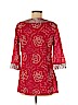 Calypso St. Barth 100% Cotton Red 3/4 Sleeve Blouse Size M - photo 2
