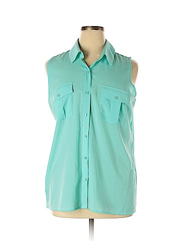 Ann Taylor Factory Sleeveless Button-Down Shirt (view 1)