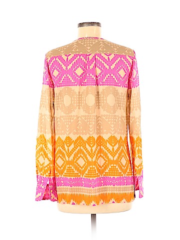 Trina Turk Long Sleeve Silk Top (view 2)