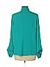 MICHAEL Michael Kors 100% Polyester Teal Long Sleeve Blouse Size 10 - photo 2