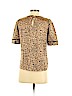 Ann Taylor LOFT 100% Polyester Tan Short Sleeve Blouse Size XS (petite) - photo 2