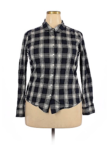Crown & Ivy Long Sleeve Button-Down Shirt (view 1)