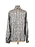 Escada by Margaretha Ley 100% Silk Gray Long Sleeve Silk Top Size EU 40 / US 10 - photo 2