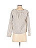 H&M 100% Cotton Ivory Long Sleeve Blouse Size 4 - photo 2