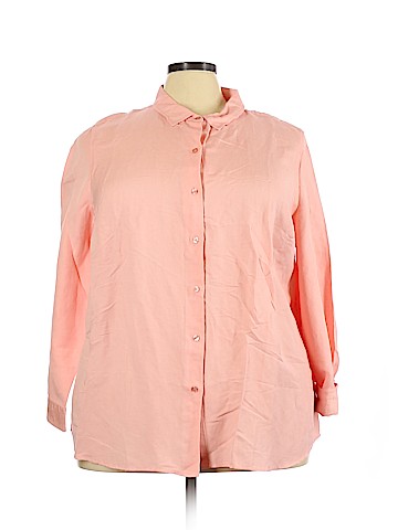 Ellos Long Sleeve Button-Down Shirt (view 1)