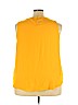 Victoria Beckham for Target 100% Polyester Yellow Sleeveless Blouse Size 3X - photo 2