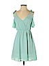 Lush 100% Polyester Green Cocktail Dress Size S - photo 1