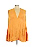 ASOS 100% Viscose Orange Sleeveless Blouse Size 22 - photo 1