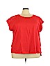 Lane Bryant 100% Cotton Red Short Sleeve T-Shirt Size 26 - 28 Plus - photo 1