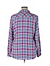 Gap 100% Rayon Purple Long Sleeve Button-Down Shirt Size XL - photo 2
