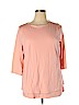 Purejill Pink 3/4 Sleeve Top Size XL - photo 1