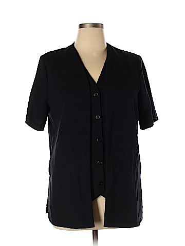 Alfred Dunner Short Sleeve Button-Down Shirt (view 1)