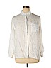 BeachLunchLounge 100% Viscose White Long Sleeve Button-Down Shirt Size XL - photo 1