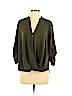 Lush 100% Polyester Green Long Sleeve Top Size XS - photo 1