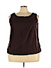 Preview International Brown Sleeveless Blouse Size 3X - photo 1