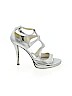 Stuart Weitzman Silver Heels Size 8 - photo 1