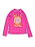 Billie Girls Graphic Pink Rash Guard Size L (kids) - photo 1