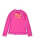 Billie Girls Graphic Pink Rash Guard Size L (kids) - photo 2