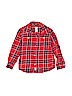 Carter's 100% Cotton Plaid Red Long Sleeve Button-Down Shirt Size 5T - photo 1
