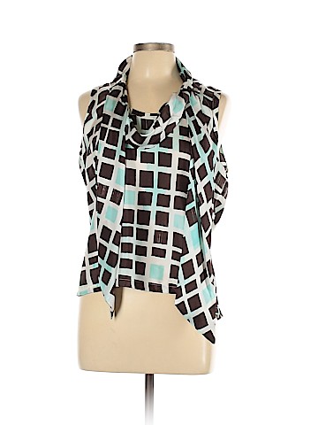 Per Se By Carlisle Sleeveless Silk Top (view 1)