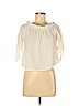 Vanilla Star 100% Cotton Ivory Short Sleeve Top Size M - photo 1