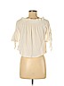 Vanilla Star 100% Cotton Ivory Short Sleeve Top Size M - photo 2
