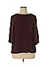 Ann Taylor Factory 100% Rayon Burgundy Short Sleeve Blouse Size XL - photo 1