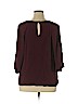 Ann Taylor Factory 100% Rayon Burgundy Short Sleeve Blouse Size XL - photo 2