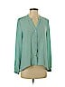 Forever 21 100% Polyester Green Long Sleeve Blouse Size S - photo 1