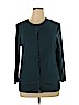 Ann Taylor LOFT Outlet 100% Cotton Teal Cardigan Size XL - photo 1