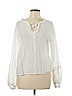 Vanilla Star 100% Viscose White Long Sleeve Blouse Size L - photo 1