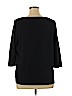 Coldwater Creek 100% Cotton Black 3/4 Sleeve Top Size 1X - photo 2