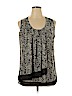 Roz & Ali 100% Polyester Black Sleeveless Blouse Size 2X - photo 1
