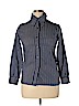 IF Carrini International Fashion 100% Polyester Blue 3/4 Sleeve Button-Down Shirt Size 14 - photo 1